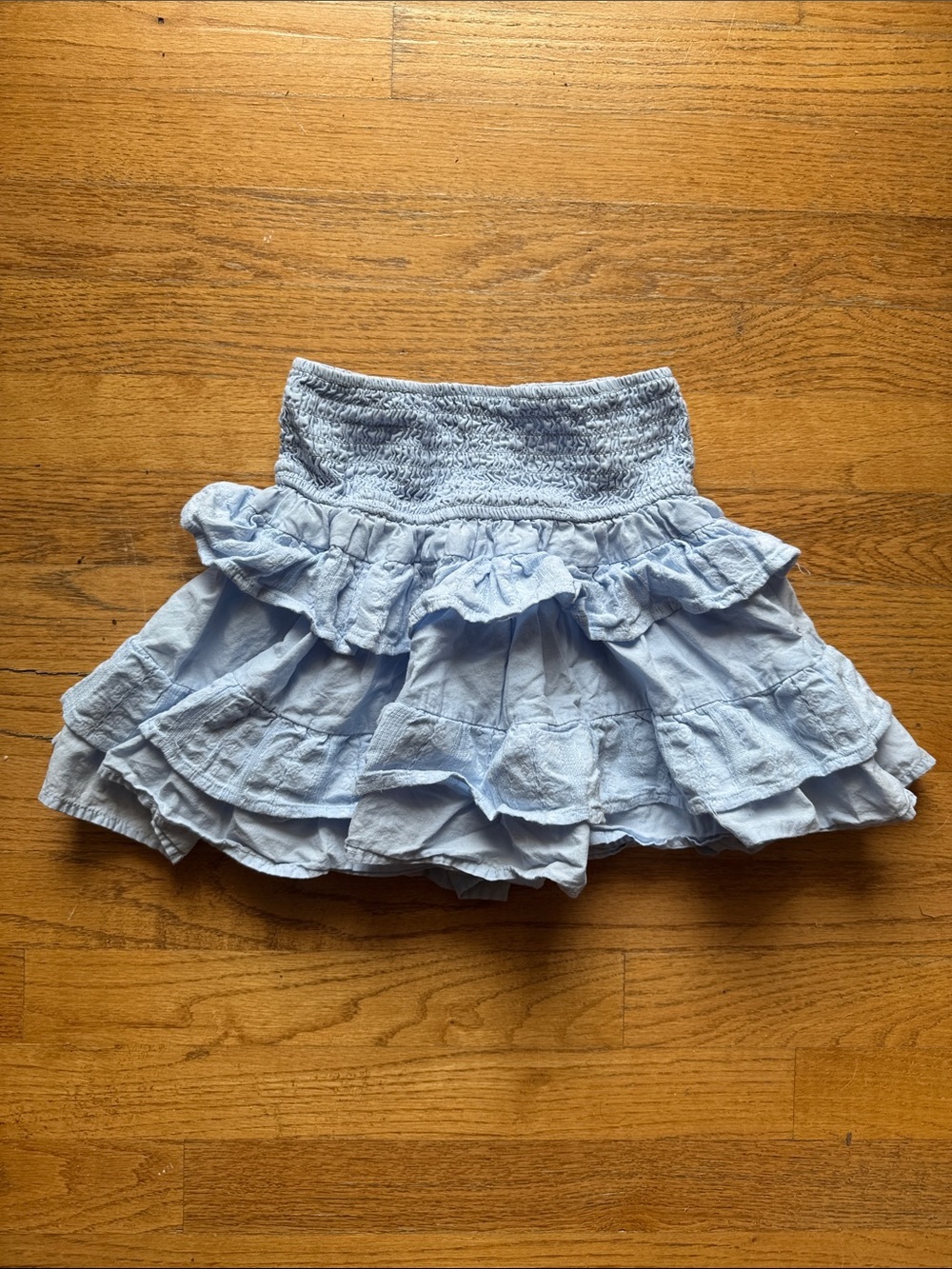 art class Light Blue Tiered Ruffle Mini Skirt size Small (6/7)